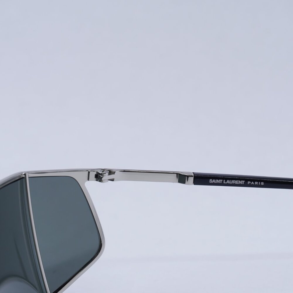 🕶️ New Saint Laurent SL750 002 Sunglasses - Silver Frame, Grey Frame - Picture 6 of 11